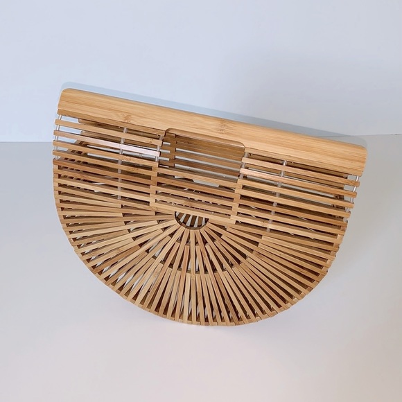NWOT Samuel Ark Bamboo Handbag/Purse - Picture 7 of 11
